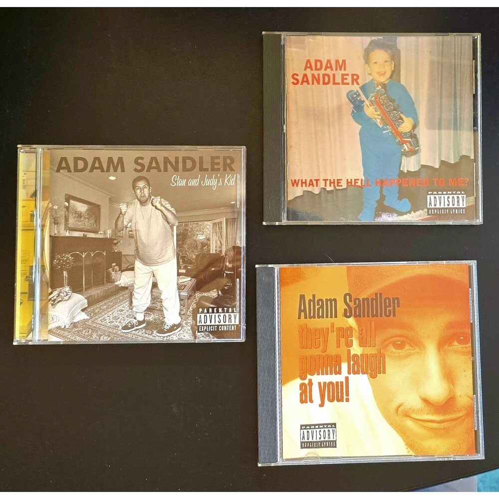Adam Sandler 3 CD Lot Parental Advisory Explicit Language 80's - 90's WB